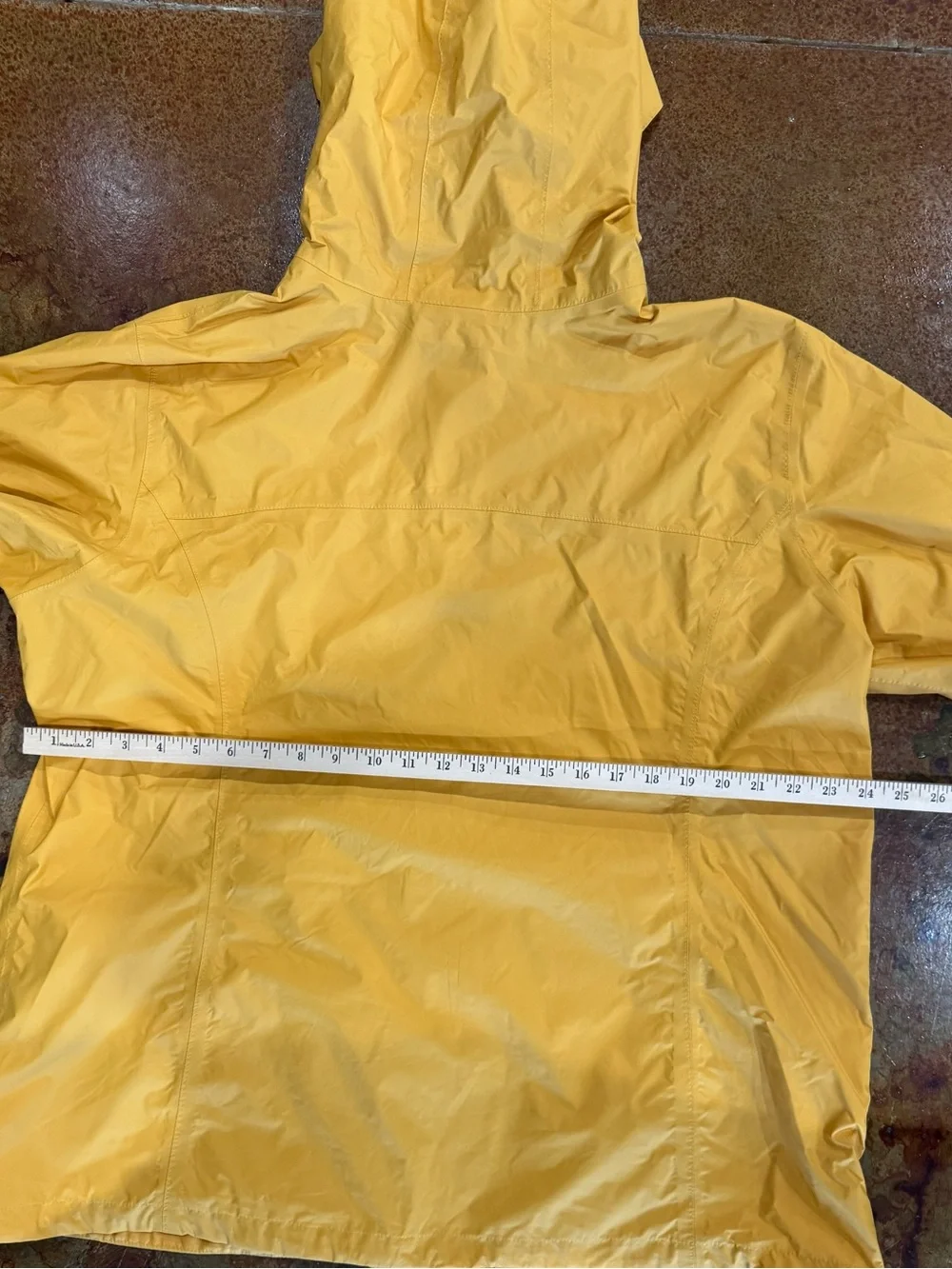 Columbia Bright Yellow Hooded Raincoat